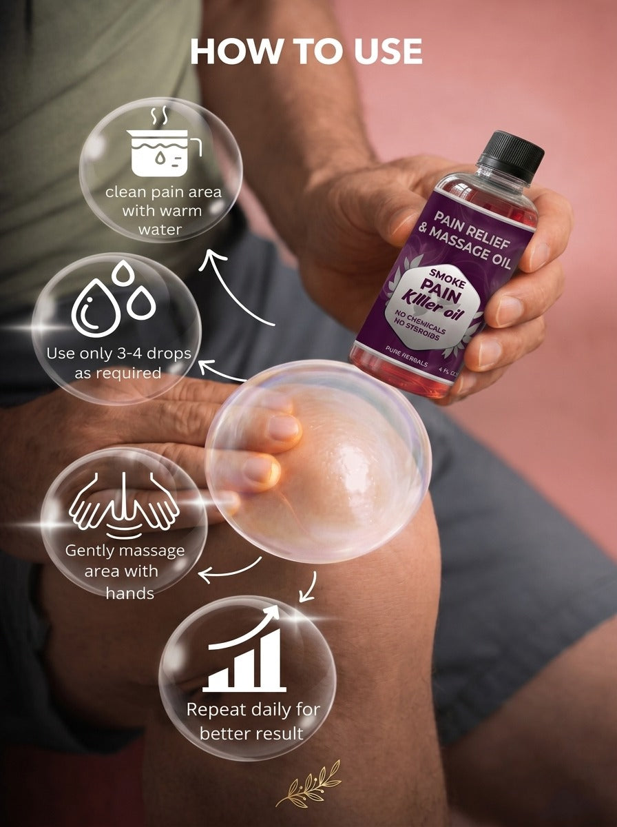 Smoke Pain Relief & Massage Oil - 100% Working 🌿