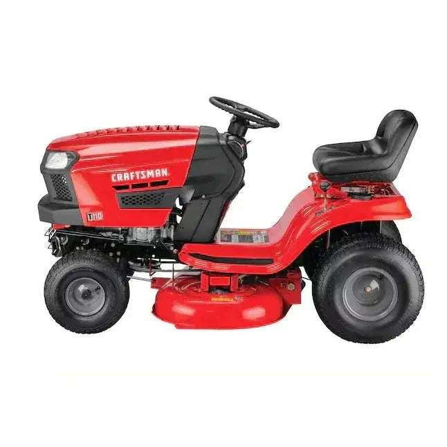CRAFTSMAN T110 42-in Riding Lawn Mower with Double Bagger & Mulch Kit Bundle