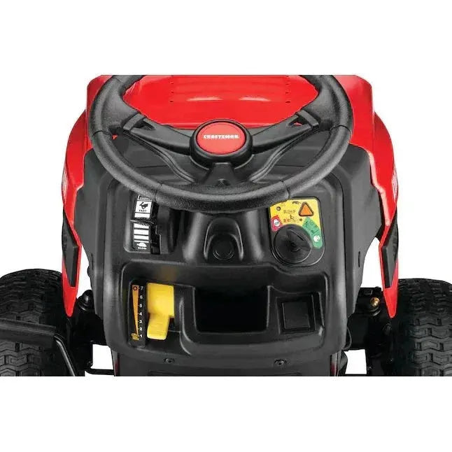 CRAFTSMAN T110 42-in Riding Lawn Mower with Double Bagger & Mulch Kit Bundle