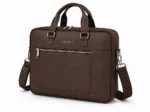 Seeselect Executive Slim Laptop Briefcase – Premium Brown Leather Office Bag for Men (15.6 Inch) - Image 2