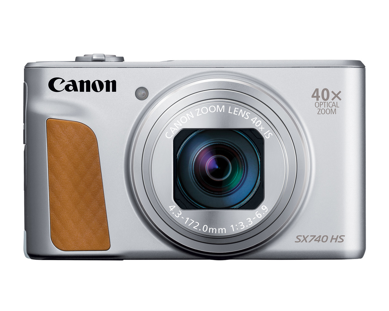 canon-powershot-sx740-hs-silver-4k-digital-camera-front Canon PowerShot SX740 HS 20.3MP 4K Digital Camera with 40x Zoom - Silver (2956C001) - Image 1