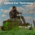 Greenworks 60V 42 in. CrossoverZ Zero Turn Mower with 4 8Ah Batteries & 2 Dual-Port Turbo Chargers - Image 5