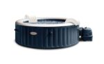 Intex PureSpa Plus 6-Person 85 in. Inflatable Hot Tub with 170 Bubble Jets, LED Light & 12 Filter Cartridges (28431EP