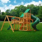 Gorilla Playsets Treasure Trove I Wooden Swing Set (01-1021-AP) - Image 4