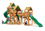 Gorilla Playsets Treasure Trove I Wooden Swing Set (01-1021-AP)