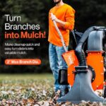 SuperHandy 209cc 7HP Gas Walk-Behind Leaf Vacuum, Mulcher & 2-Inch Wood Chipper with 6-Bushel Bag (GUO128) - Image 5