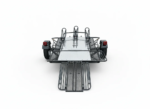 Trinity MT3 3-Rail Stand-Up Folding Motorcycle Trailer - 2000 lb Load Capacity - Image 3