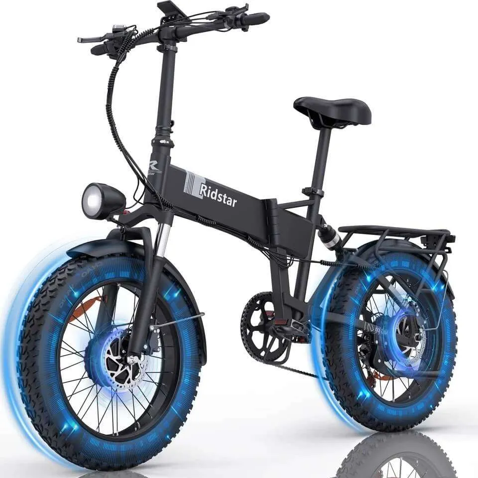 1 h20-pro Ridstar H20 Pro Folding Fat Tire Electric Bicycle 2000W 48V 23Ah - Image 1