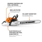 STIHL MS 500i 20 in. 79.2cc Professional Gas Chainsaw with Electronic Fuel Injection - Image 2