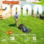 SENIX 22 in. 201cc Gas Self-Propelled Lawn Mower with RATO Engine, 3-in-1 Cutting System - Image 3