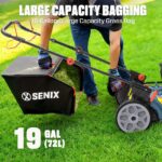 SENIX 22 in. 201cc Gas Self-Propelled Lawn Mower with RATO Engine, 3-in-1 Cutting System - Image 6