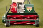 California Trimmer Classic 20 in. 7-Blade Honda GX160 Gas Self-Propelled Reel Lawn Mower with Grooved Front Roller - Image 7