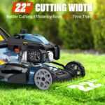 SENIX 22 in. 201cc Gas Self-Propelled Lawn Mower with RATO Engine, 3-in-1 Cutting System - Image 7