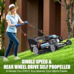 SENIX 22 in. 201cc Gas Self-Propelled Lawn Mower with RATO Engine, 3-in-1 Cutting System - Image 8