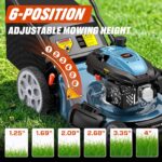 SENIX 22 in. 201cc Gas Self-Propelled Lawn Mower with RATO Engine, 3-in-1 Cutting System - Image 9